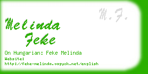 melinda feke business card